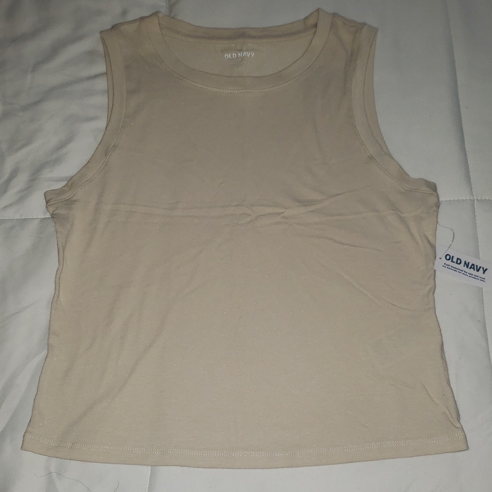 Old Navy Women's Beige Tank Top